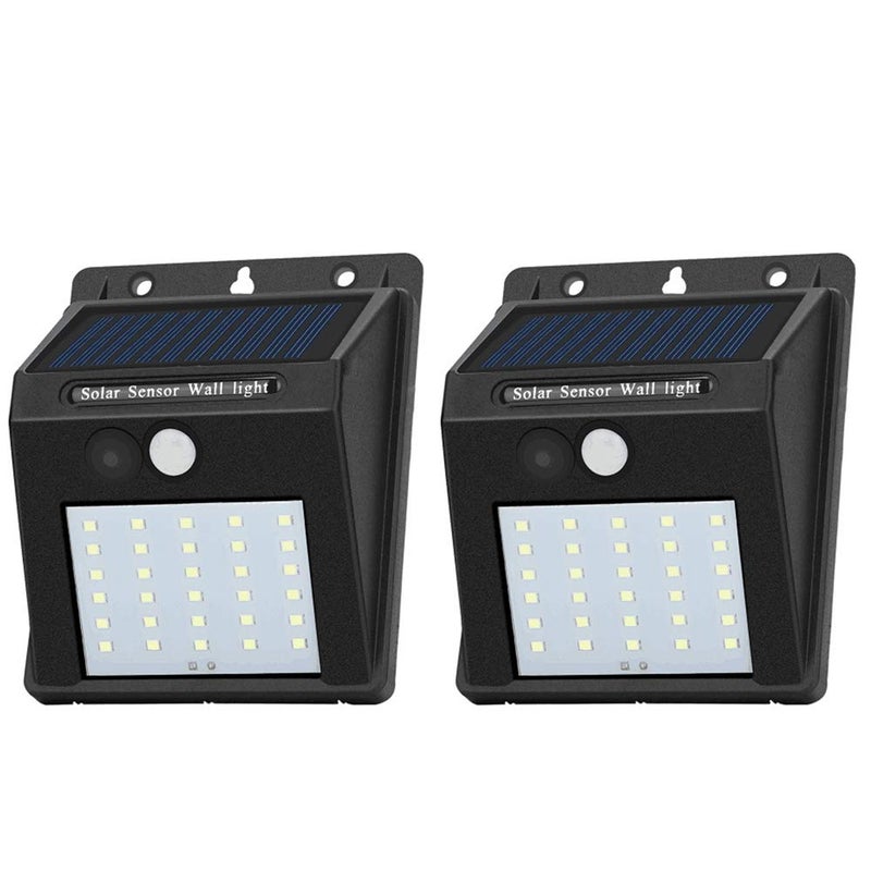 Decorman Solar Sensor Lights Outdoor 30 LED Wireless Waterproof Security Solar Motion Sensor Wall Lights for Fence Patio Deck Yard Garden with Motion Activated Auto On/Off - Image 1